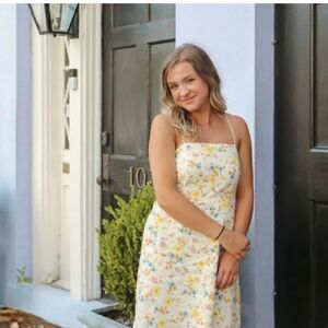 Floral Linen Sundress